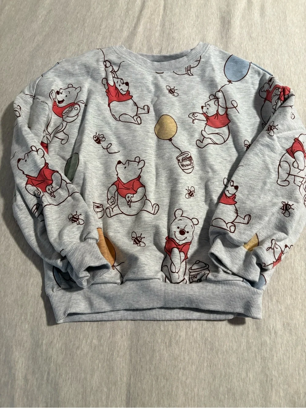 4t, Little Sleepies Gray Winnie the Pooh Sweatshirt and Sweatpants
